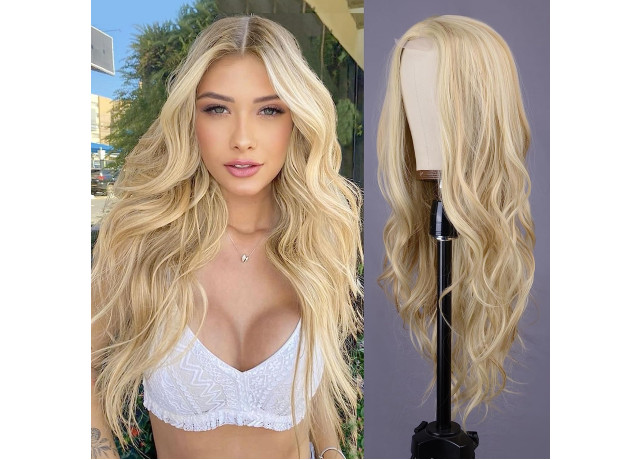 Peruca din par natural Blond Suvitat